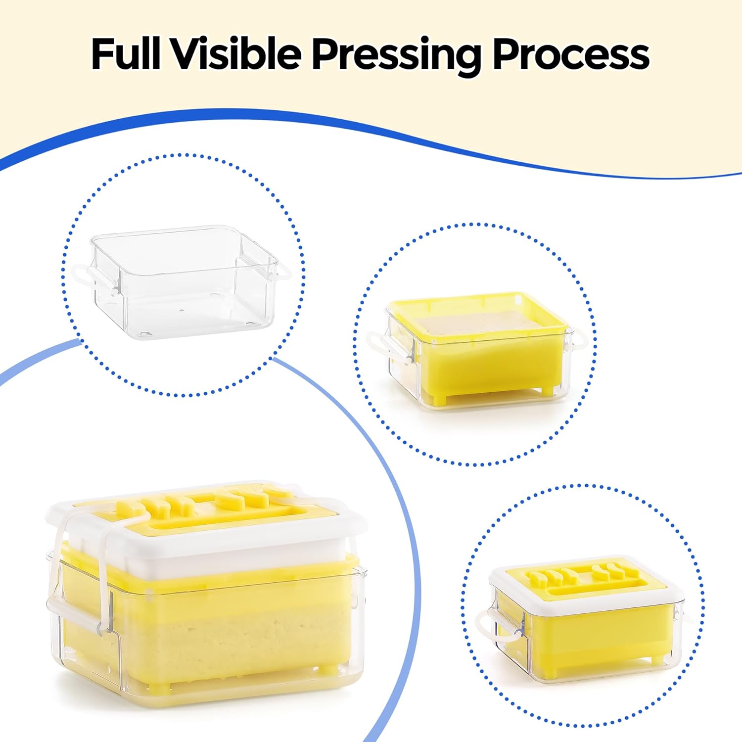 Tofu Press - Tofu Press Dishwasher Safe for Easily Pressing Out Water from Organic Silken Soft Tofu and Extra Firm Tofu - BPA Free