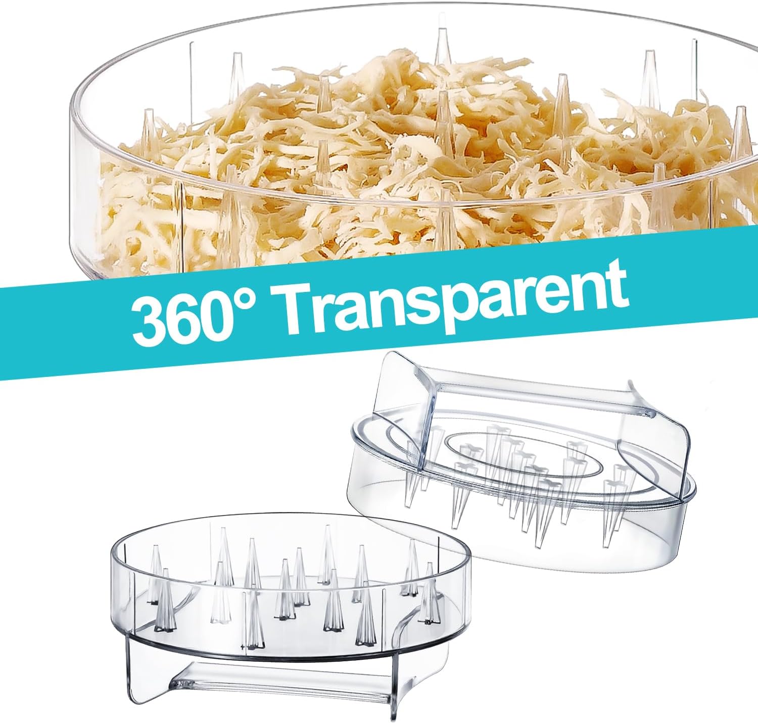 Chicken Shredder - Clear Chicken Shredder Tool Twist, Meat Shredder Tool Twist, Chicken Breast Food Shredded Tool Twist Machine for Dog and Cat Food Meal Prep